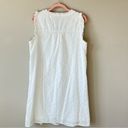 Harper  241 White Eyelet Cotton Sleeveless Shift Mini Dress Size 6 Photo 2