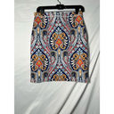 J. McLaughlin  Reversible Paisley Houndstooth Pencil Skirt - Size S Photo 1