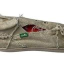 Sanuk Women's‎  Khaki size 8 Distressed Photo 5