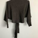 SEEK the Label Green Tie Front Shrug Batwing Sleeve Cardigan Sweater. Size Med Photo 3