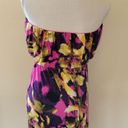 a.n.a  tropical strapless blouson dress size large Photo 4