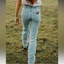 Wrangler light blue cowboy cut high waist slim bootcut jeans size 5 / size 0 Photo 1