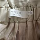 ASTR Beige Pleather Paper bag Shorts  Photo 3