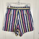 3x1 NYC Womens Denim Jean Flaunt Striped Belted Shorts Size 29 Photo 5