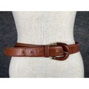 Talbots Vintage  Large Womens Belt Alligator Tan Brown Gold USA Made READ Photo 0