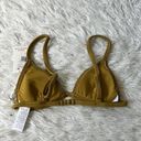 Good American  Women’s Always fits Triangle bikini top in dirty olive001 size 0 Photo 7