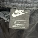 Nike  Sportswear athletic shorts Jersey Women’s Small Black Raw Hem white swoosh Photo 4