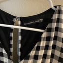 Abercrombie & Fitch Black and White  Short Sleeve Gingham Print Dress Photo 2