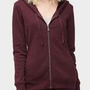 UGG  Clara Purple Zip Up Hoodie Sweatshirt w/ Ribbed Sides Photo 0