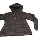 St. John’s Bay  Black Womens Small Puffer Winter Coat Hoodie Attachable Photo 0