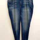 Lane Bryant  Plus Size Medium Wash Faded Whiskered Full Length Skinny Jeans 26 R Photo 1