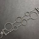 Brighton  Silver Chunky Circle Layer Multi Bracelet Toggle Statement Gift Heart Photo 6