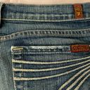 7 For All Mankind Dojo Distressed Medium Wash Low Rise Capri Jeans, size 27” Photo 8