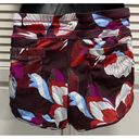 Athleta Swim Shorts Floral Brown/Pink Bikini Bottom Lining Drawstring Size XS Photo 3