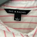 Zac and Rachel  Button Down Shirt Pink/cream Size Large Photo 2