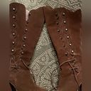 sbicca  RARE lace up/ zipper boho suede boots sz 9 Photo 8