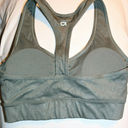 Gap Medium Impact T-Back Sports Bra Longline Green Print Size Small GapFit Eclipse Photo 6