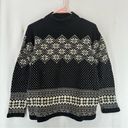 Rafaella  Fair Isle Cowl Sweater Women’s Medium Black Photo 0