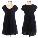 See You Monday  Flowy Tiered Little Black Dress S Photo 1