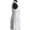 Alya Francesca's  Womens Dress Sz XS White Eyelash Lace Fit and Flare High Neck Photo 1