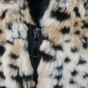 Donna Salter's Fabulous Furs Hooded Leopard Print Faux Fur Jacket Size Small Photo 2