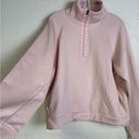 Nike  Pink Super Soft Quarter Zip Sweatshirt Size M Photo 3