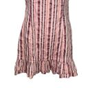 Alexis  Womens Brandy Mini Dress in Rose Stripe Wide Ruffle Shoulder XL New NWT Photo 3