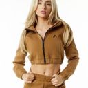 Alphalete  NWOT ELMTS Full-Zip Crop Jacket Oversized Photo 0