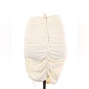 ZARA Women’s   cream color High Waisted Draped ruched Mini Skirt sz s Photo 1