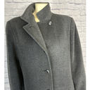 Jones New York Vintage Y2K JNY  Wool Mohair blend Long Gray Coat size Large Photo 3