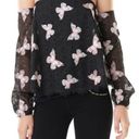 Alberto Makali  Butterfly Blouse Black Size 10 Photo 11