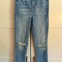 American Eagle  Jeans Womens Curvy Super High Rise Jegging Stretch Ripped Size 6 Photo 0