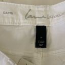 Lane Bryant  Women Jeans 20 White Weekend Capri Distress Beachy Denim Coastal NEW Photo 1