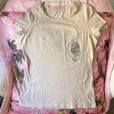 Guess y2k 2000s mcbling  denim nude rhinestone logo tee shirt with tiger Photo 0