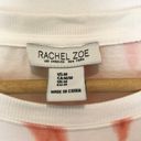 Rachel Zoe White Red Tie-Dye Dolman 3/4-Slv Sweatshirt Top EUC M Photo 5