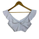 Susana Monaco Susan Monaco ruffled crop top sugar white size XS $130 Photo 5