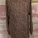 Loft Leopard Print Long Sleeve Scoop Neck Dress in a size XS Photo 2