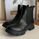 EGO NEW Y2K Black Chunky Slip On Heeled Platform Boots Photo 3