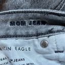 American Eagle  Grey Mom Jeans 12S Womens High Rise Distressed Denim Casual Photo 5