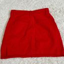 Brandy Melville  John Galt Small Red Denim Jean Mini Skirt Coquette Americana Photo 3