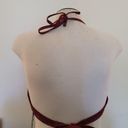 NWT! Shekini Vintage Maroon Tringle Bikini Top XL Red Photo 7