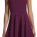 Rebecca Taylor  Dress Fit & Flare Sleeveless Suiting Circle Purple Womens size 8 Photo 0