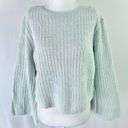 Lumière New  Bell Sleeve Sweater Light Blue Photo 1