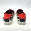 Givenchy  Black Leather White Star Red Trim Low Top Skater Sneakers Size 36 US 6 Photo 5