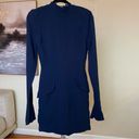 House Of CB  size XS TALLER  'Mahalia' Navy Long Sleeve Mini Dress NWOT Photo 3