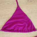 Naked Wardrobe  Purple Velvet Bikini Top Photo 2