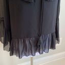 Rebecca Minkoff Black Chiffon Patti Blouse Photo 8