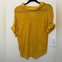 Candie's  Yellow Short Sleeve Blouse Photo 2