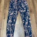 Sweaty Betty  The Power Legging Yoga Pants XS Green Pink Star Floral Side Pocket Photo 0