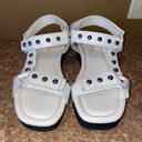 Marc Fisher EUC  Kizzy White Studded Adjustable Platform Sandals size 7.5 Photo 1